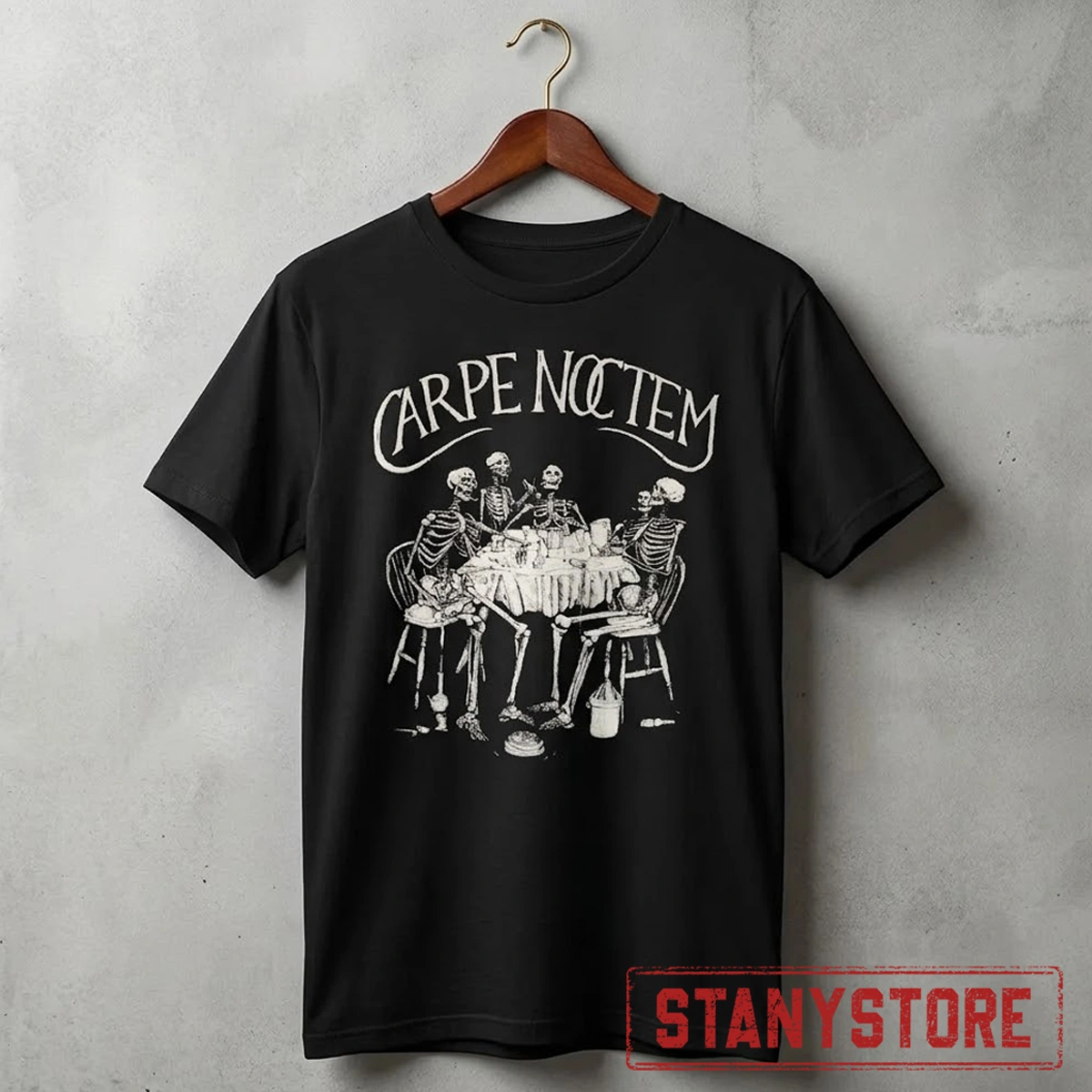 Carpe Noctem Skeleton Conference Meeting Shirt