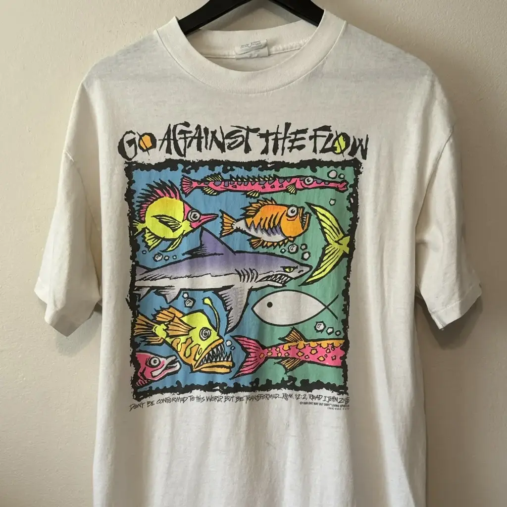 Christian Go Against The Flow Fish Shirt
