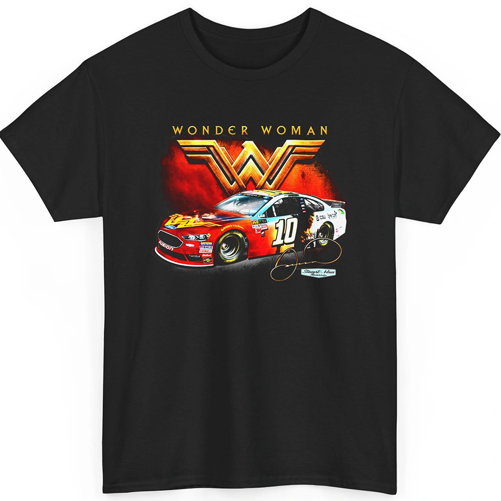 Danica Patrick Checkered Flag Wonder Woman NASCAR Shirt