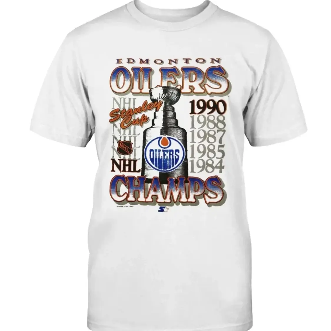 90's Edmonton Oilers Stanley Cup Champs Shirt