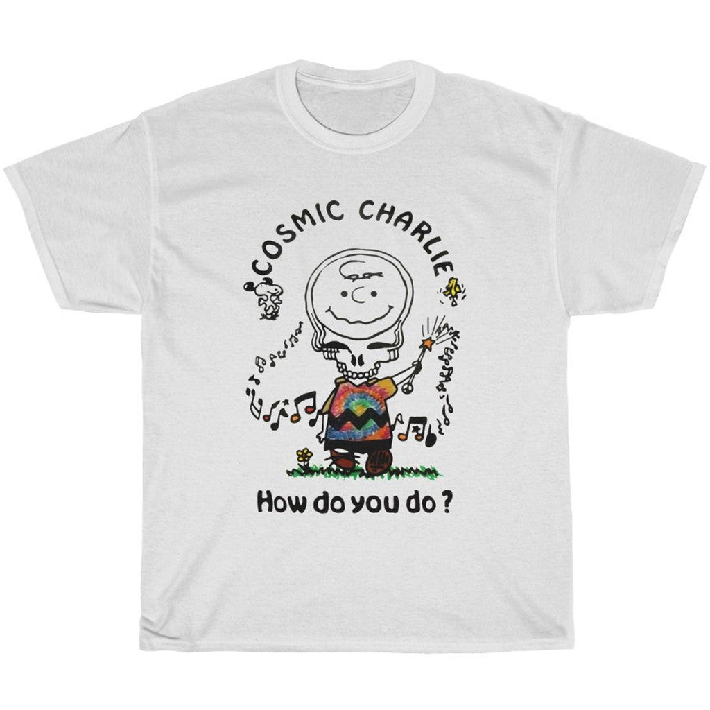 Vintage Grateful Dead x Peanuts Cosmic Charlie How Do You Do Shirt
