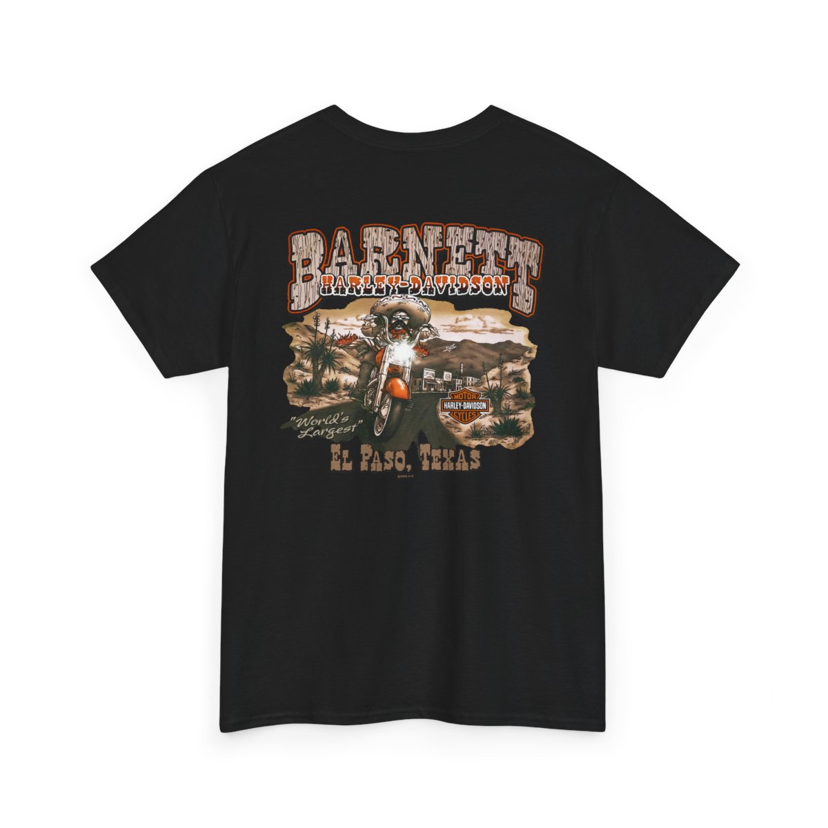 Harley Davidson Motorcycles Barnett El Paso Texas 2-sided Shirt