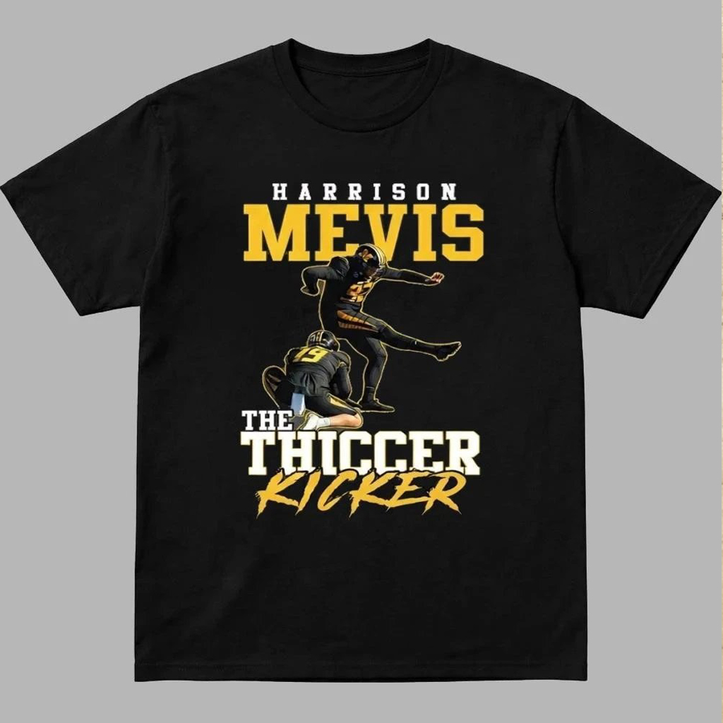 Harrison Mevis The Thiccer Kicker Charcoal Dark Shirt Harrison Mevis The Thiccer Kicker Charcoal Dark Shirt