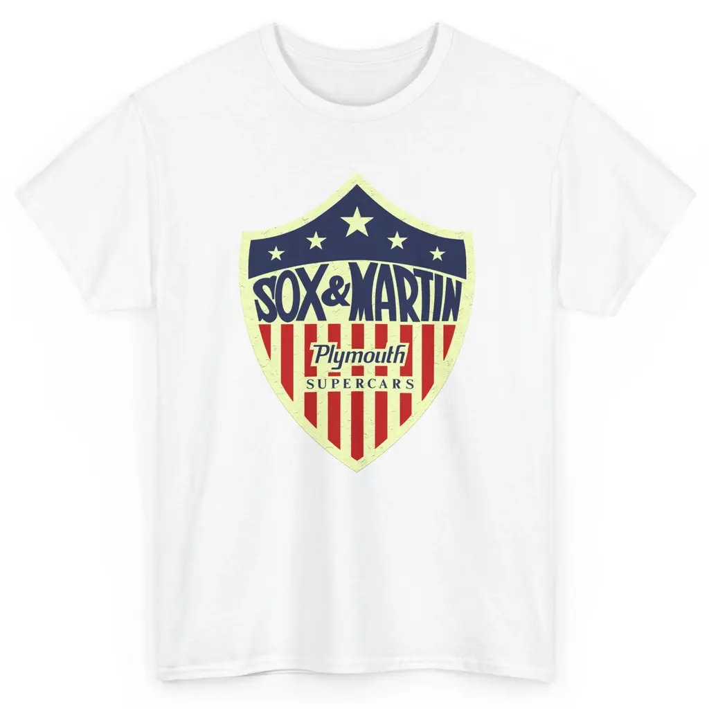 Sox & Martin Plymouth Supercar Drag Racing Shirt