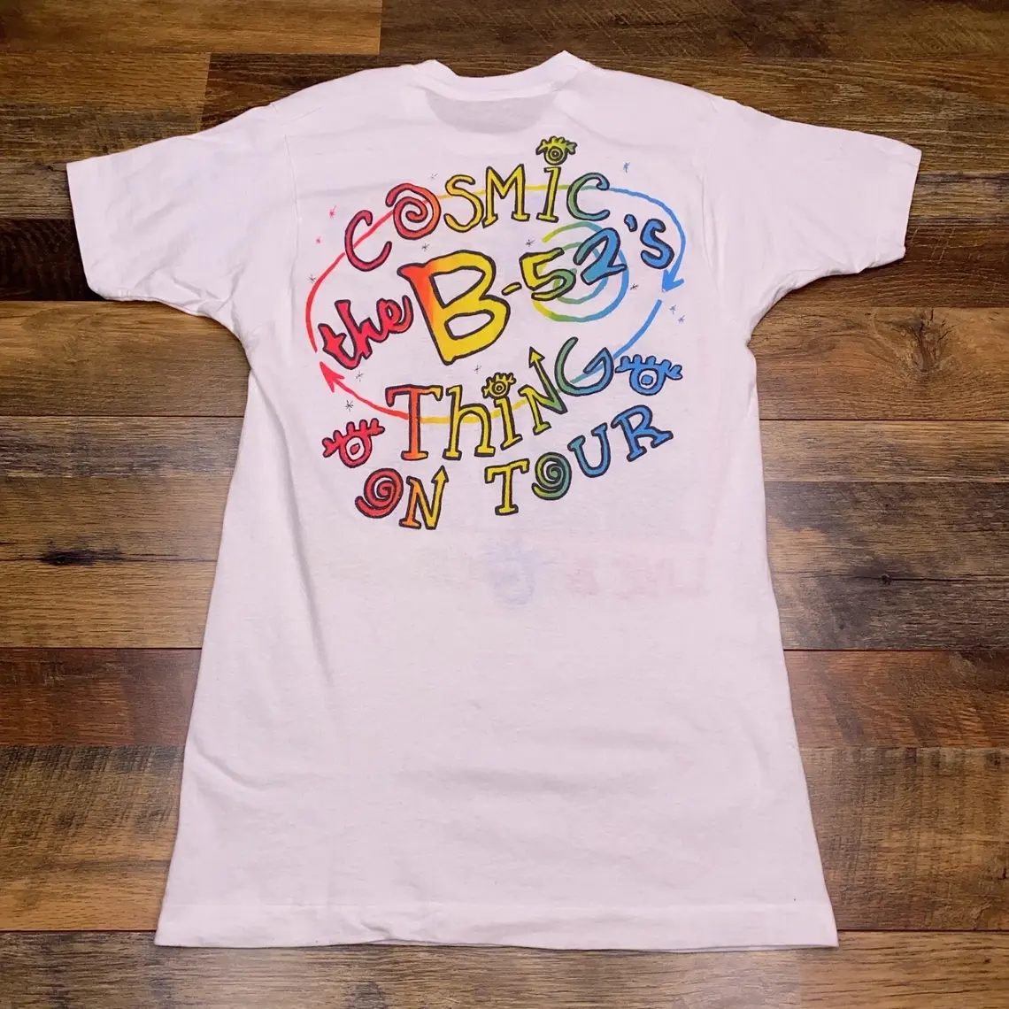 Vintage 80s The B-52's The Cosmic Thing Tour Live in Concert Shirt