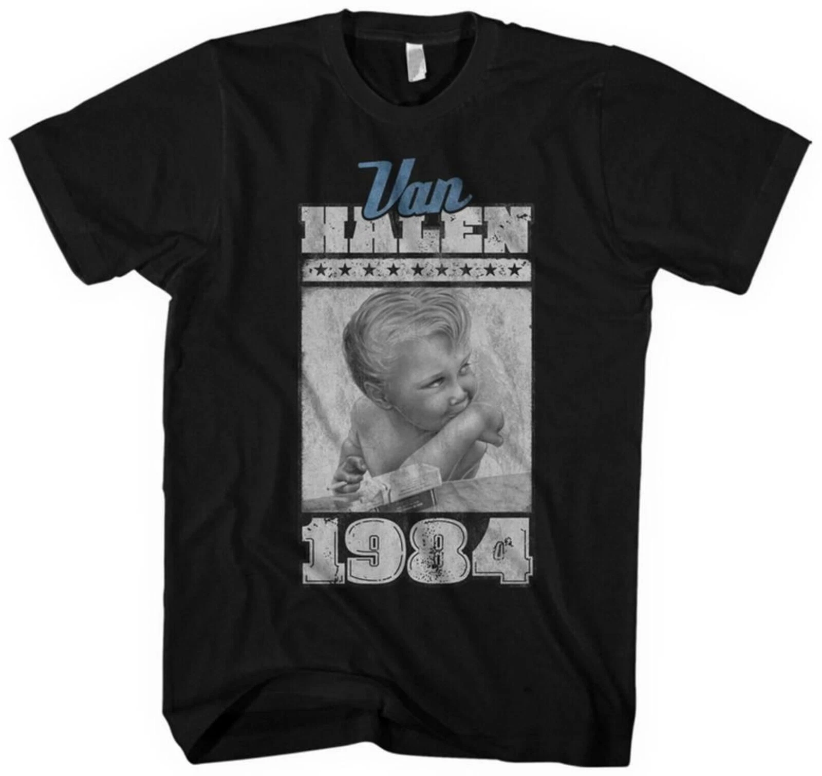Vintage 1984 Van Halen Smoking Angel Baby Shirt