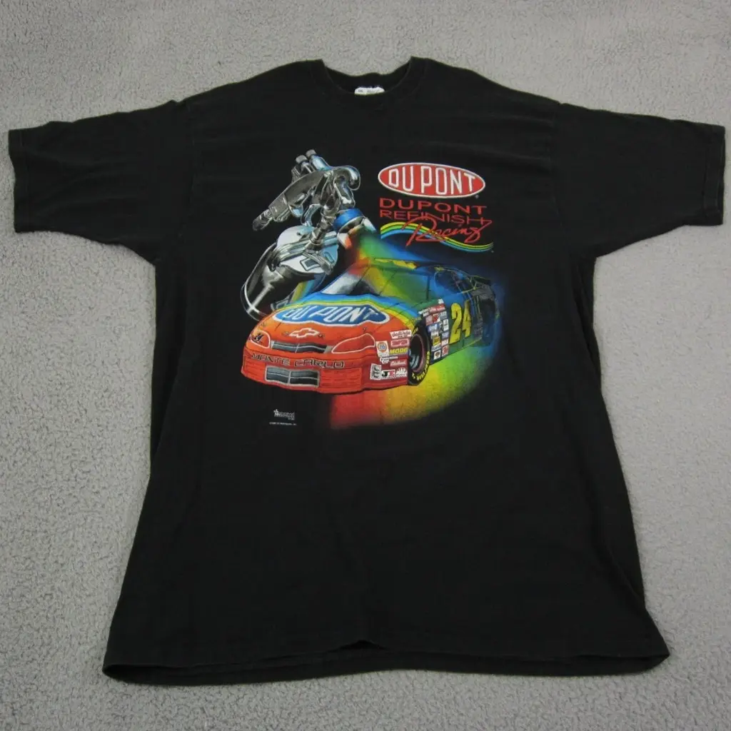 Vintage 1990's Jeff Gordon Dupont Refinish Racing NASCAR Shirt