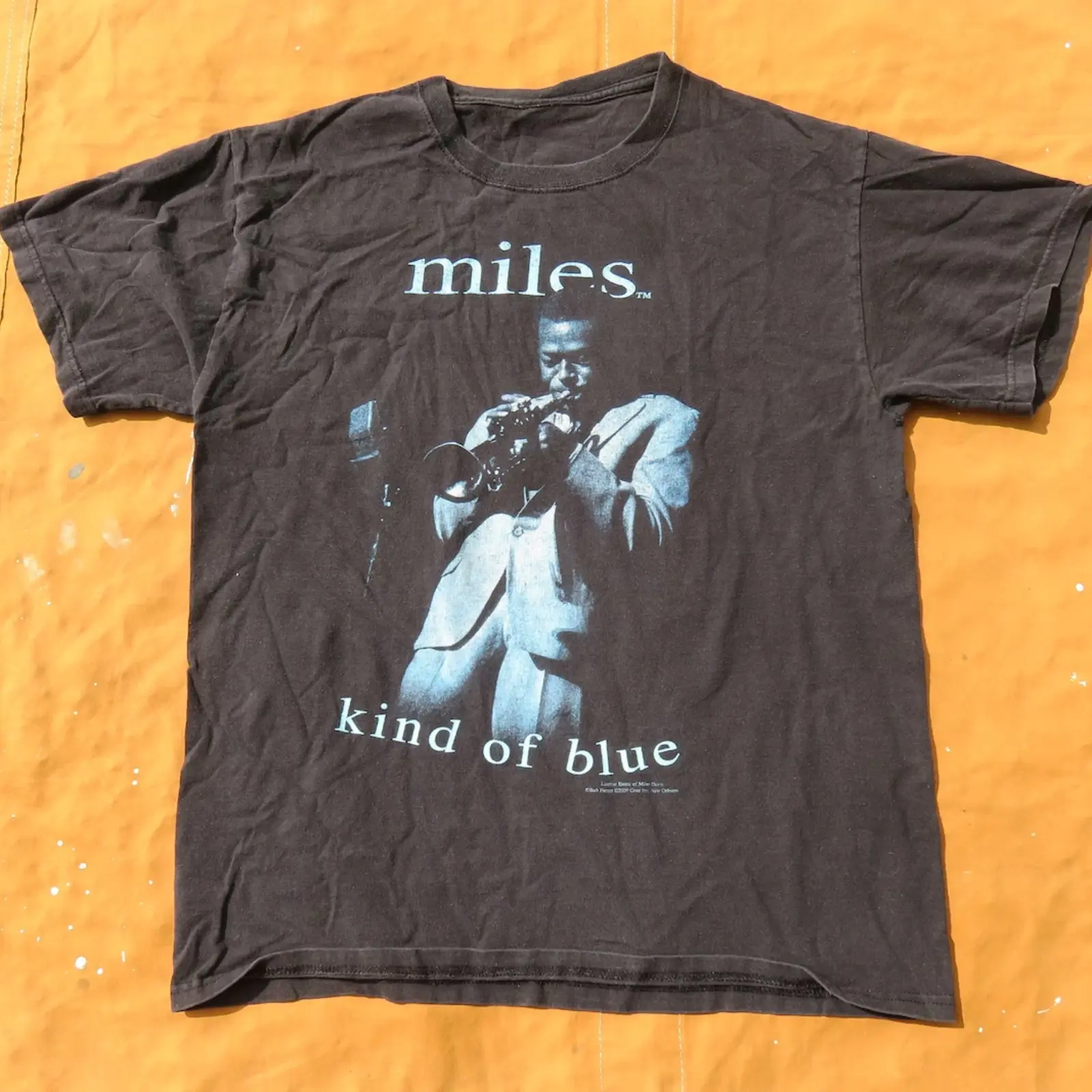 Vintage 1994 Miles Davis Kind Of Blue Black T-Shirt
