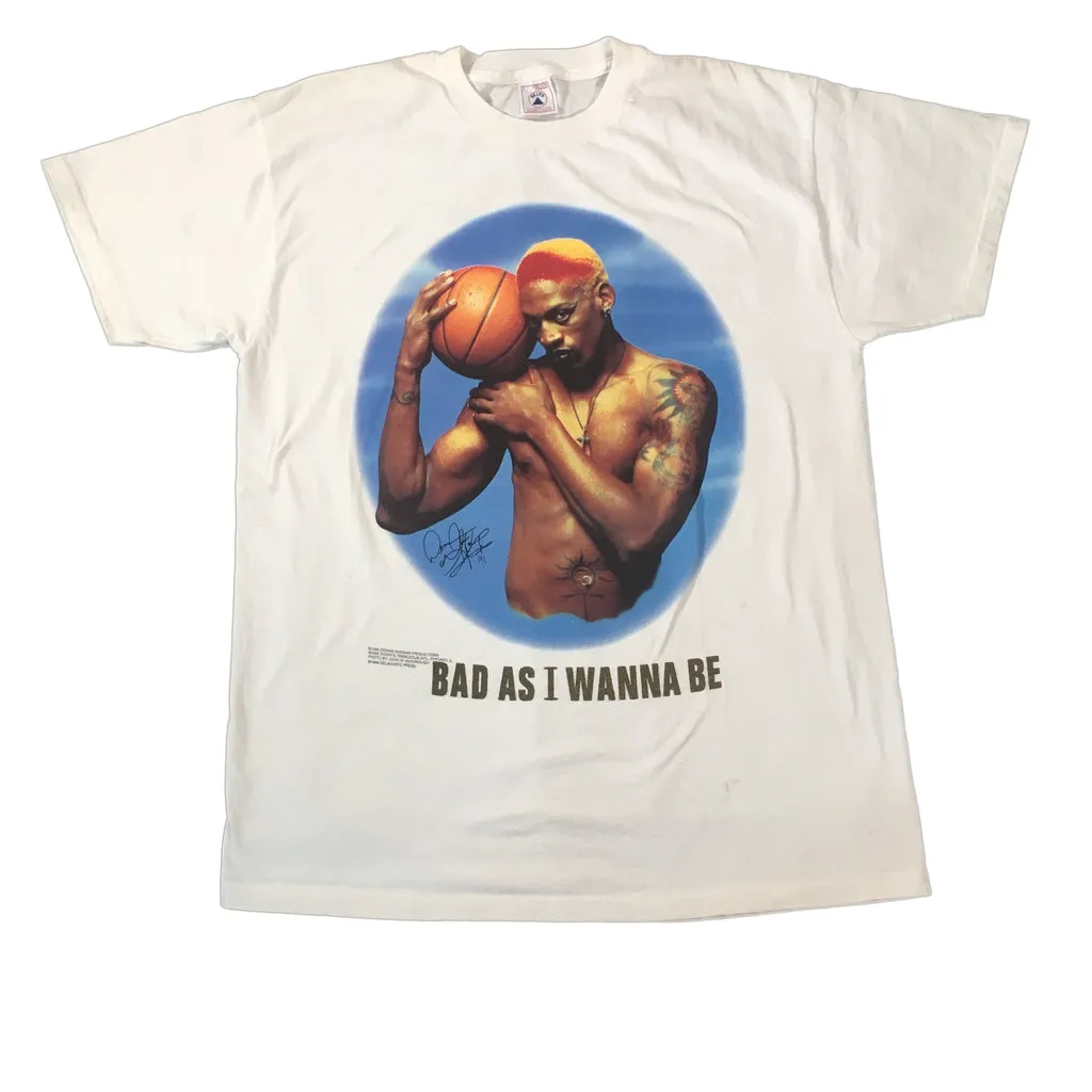 Vintage 1996 Rare Dennis Rodman Bad As I Wanna Be Shirt