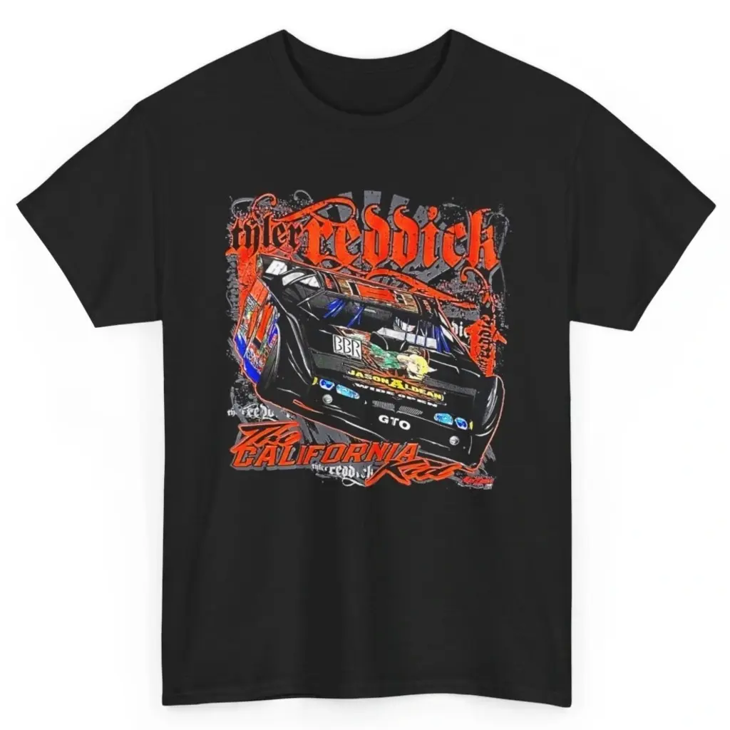 Vintage 2000's Tyler Reddick The California Kid Dirt Track Racing Graphic Shirt
