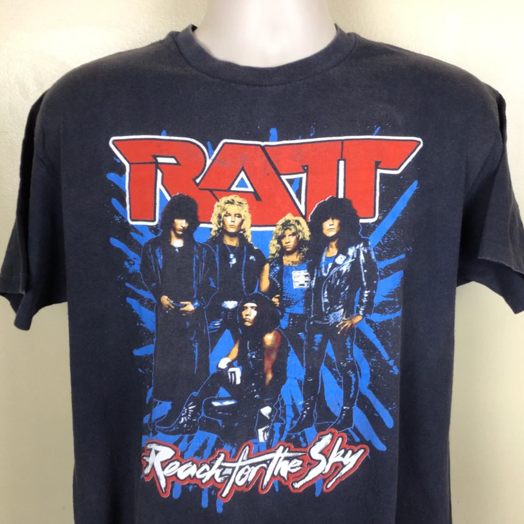 Vintage 80's City to City World Tour Ratt Concert 2-SIDED Shirt