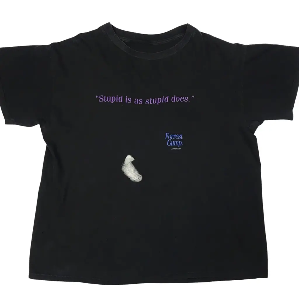 Vintage 90's Forrest Gump Stupid Is As Stupid Does Shirt