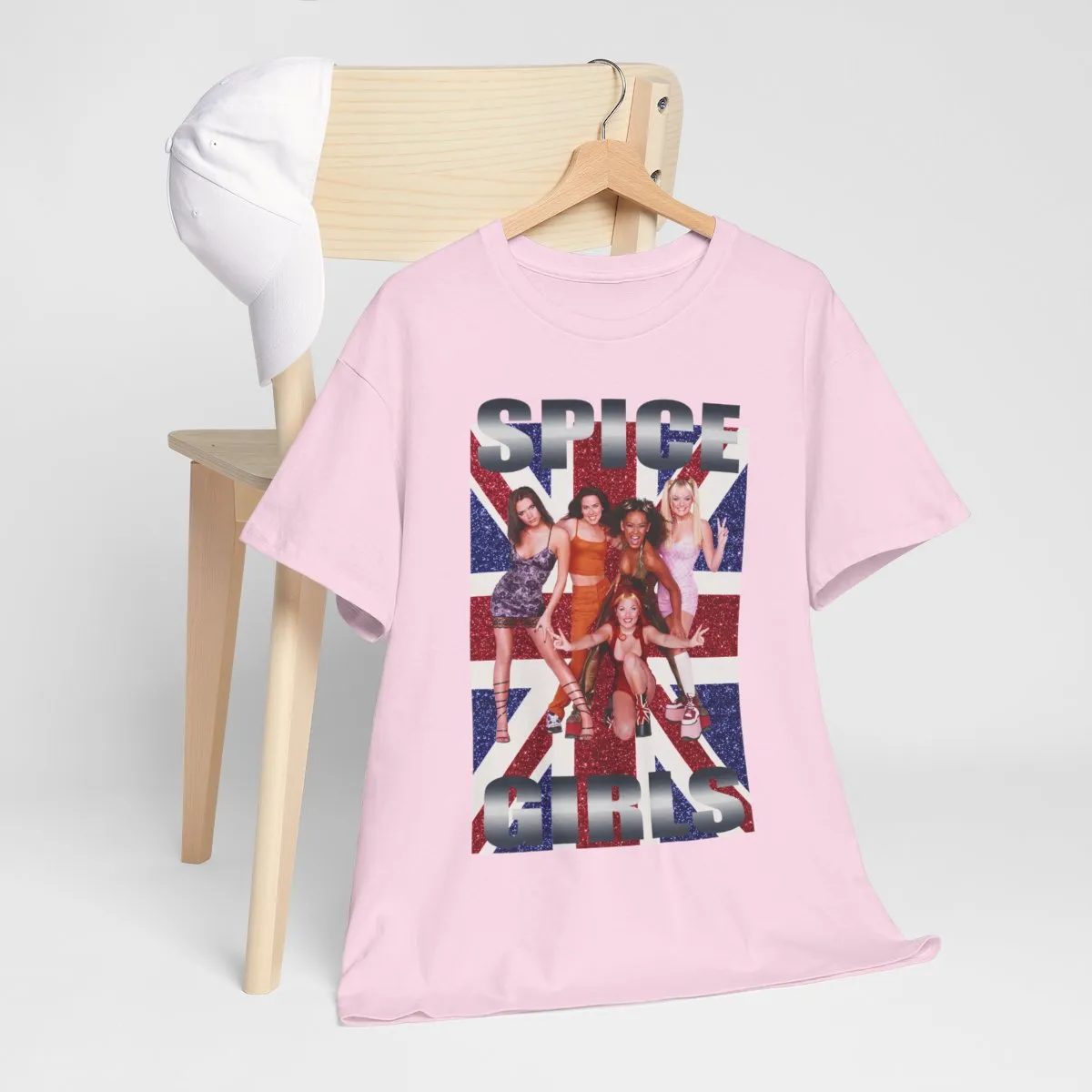 Vintage 90's Union Jack Spice Girls Spiceworld Tour Shirt
