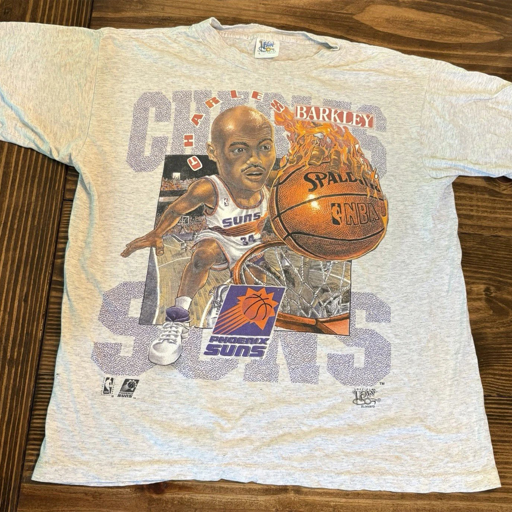 Vintage NBA Phoenix Suns Charles Barkley Caricature Shirt Vintage NBA Phoenix Suns Charles Barkley Caricature Shirt