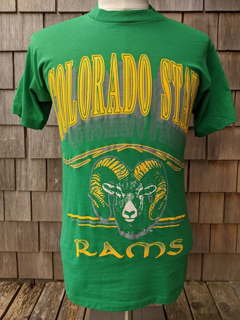 80S Vintage Colorado State University Rams T Shirt