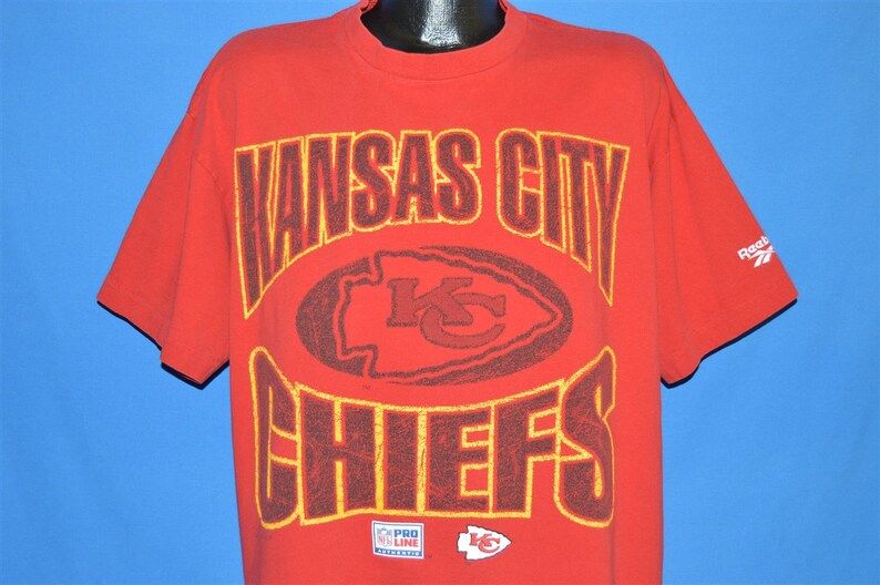 90S Kansas City Chiefs T Shirt Extra Large