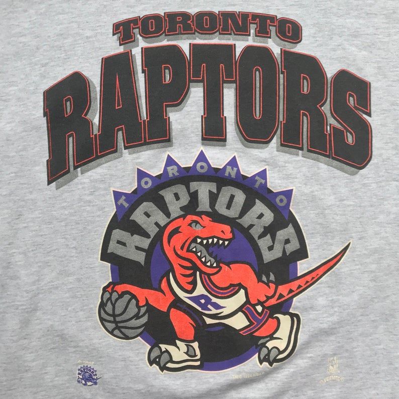 90S Toronto Raptors Nba Basketball Shirt Vintage 1994 Toronto Raptors Nutmeg Mills Brand Nba Basketball Tee
