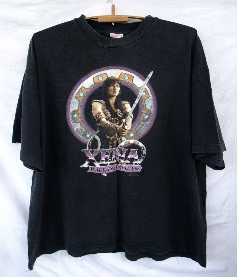 90S Vintage Shirt Xena Warrior Princess Callisto Warrior Queen 1997 Cult Fantasy Tv