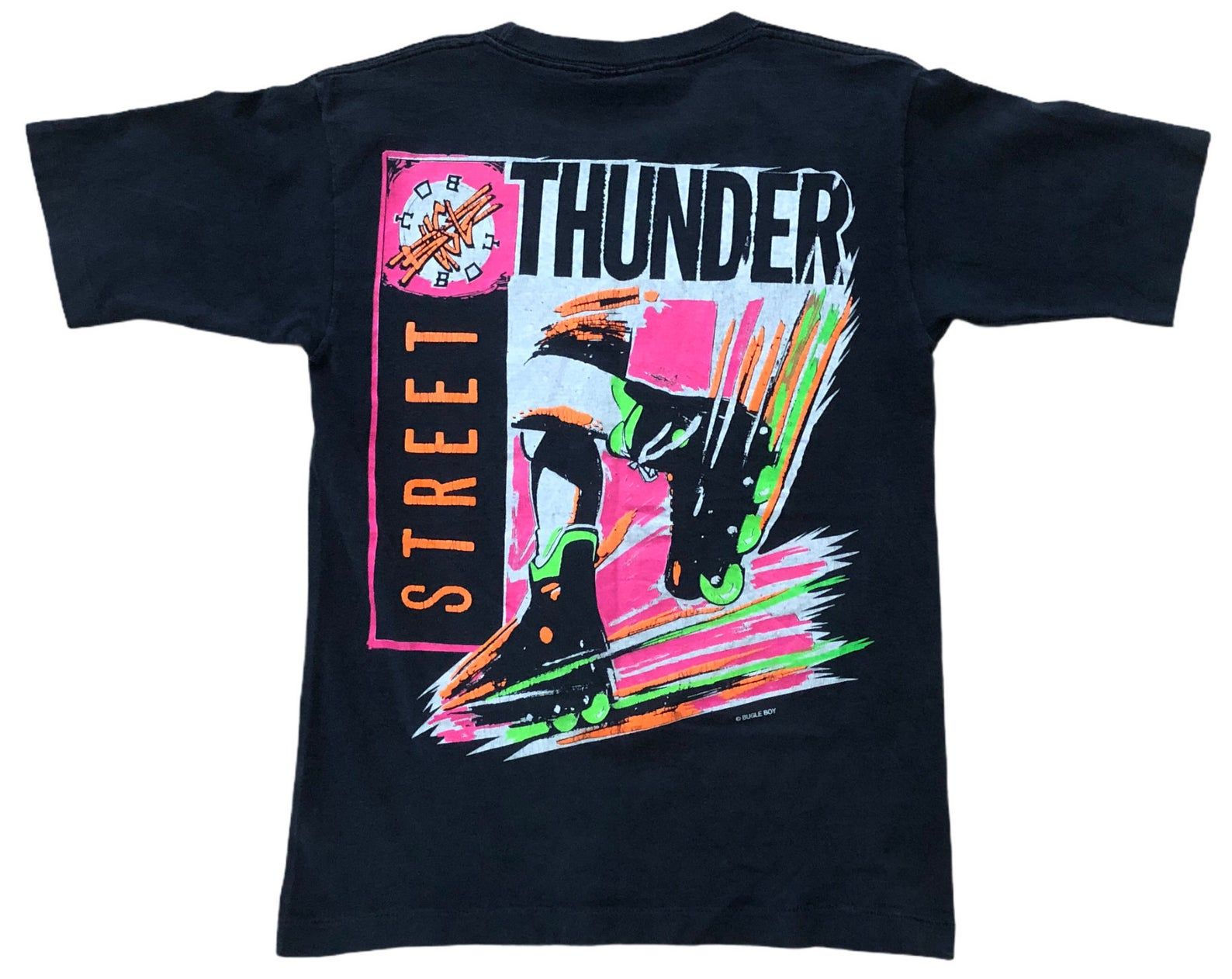 Bugle Boy Vintage 90S Rollerblade Skating Street Thunder Neon Puffy Graphic Skate Rollerblading Single Stitch Made In Usa T-Shirt bugle boy vintage 90s rollerblade skating street thunder neon puffy graphic skate rollerblading single stitch made in usa t shirt rahwc