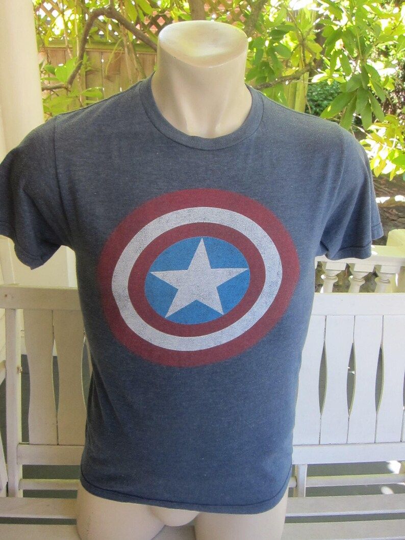 Captain America Shirt Single Sided