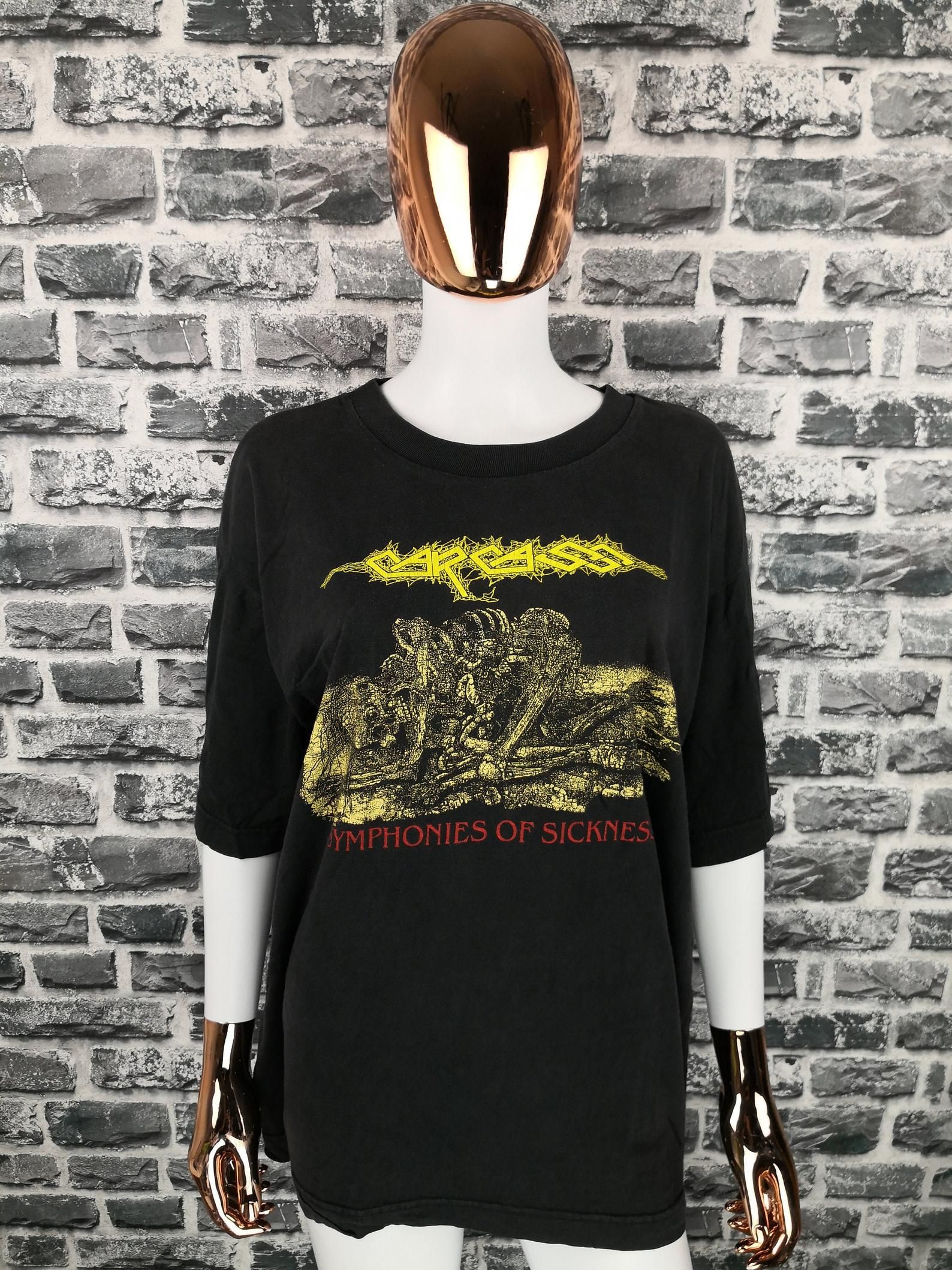 Carcass 1990 Vintage T-Shirt Symphonies Of Sickness / Rare Earache Tee / Death Metal / Melodic Death Metal / Grindcore