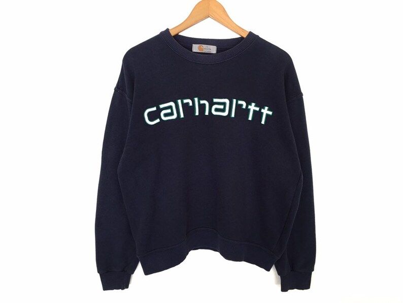 Carhartt Spellout Embroidery Pullover Jumper Sweatshirt