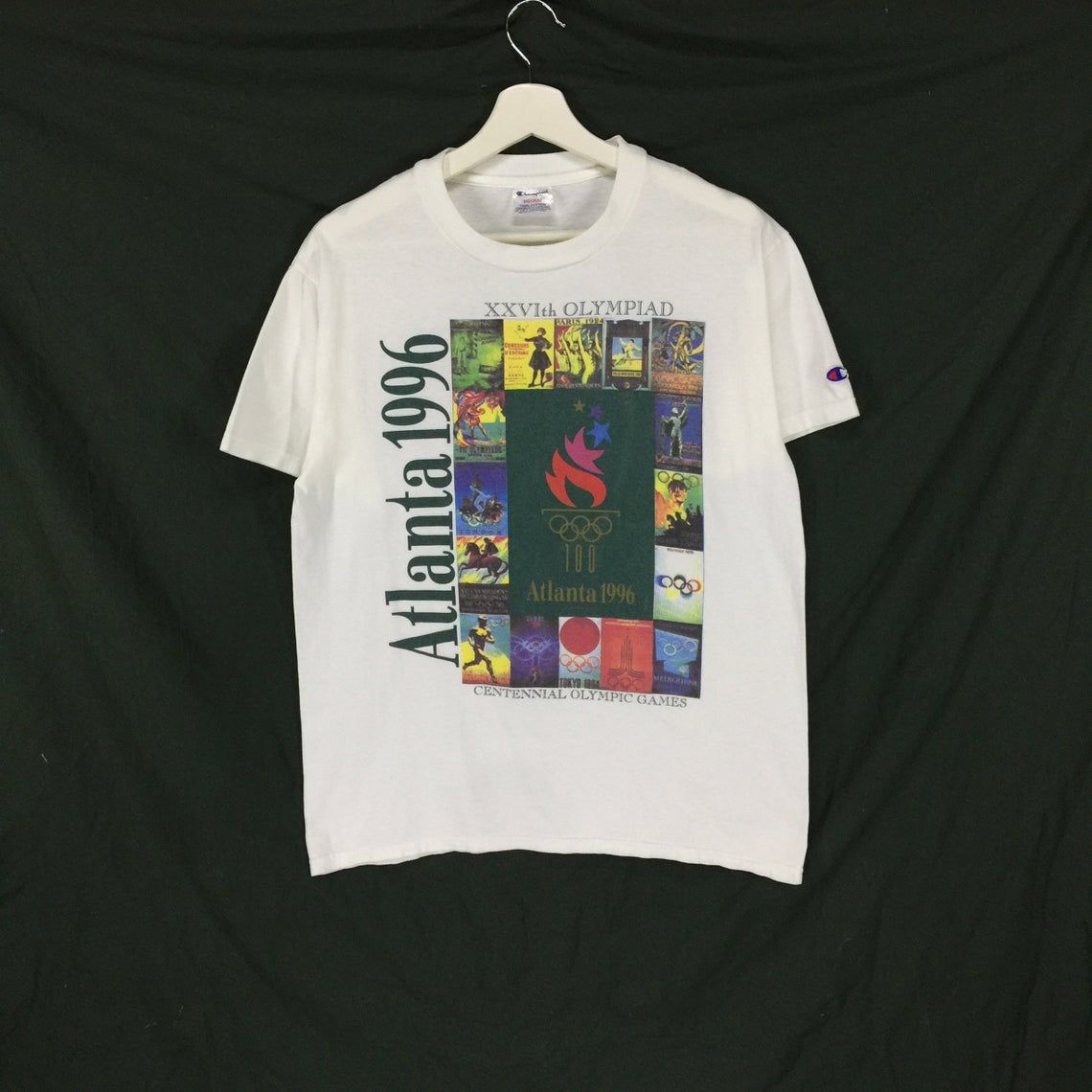 Champion Olympic Atlanta 1996 vintage centennial olympic games shirt