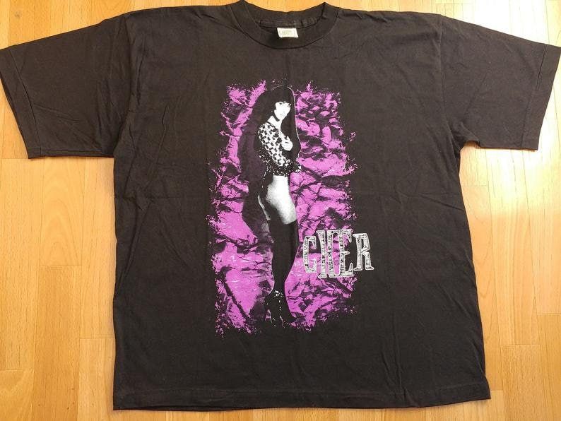 トップス 90s tour CHER MUSIC T-shirt / size/ L 90s Cher Do You Believe Concert Tour 1999 t-shirt Large