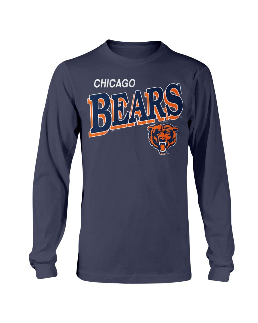 Chicago Bears 1991 Vintage Logo 7 Classic Nfl Football Long Sleeve T Shirt 211208
