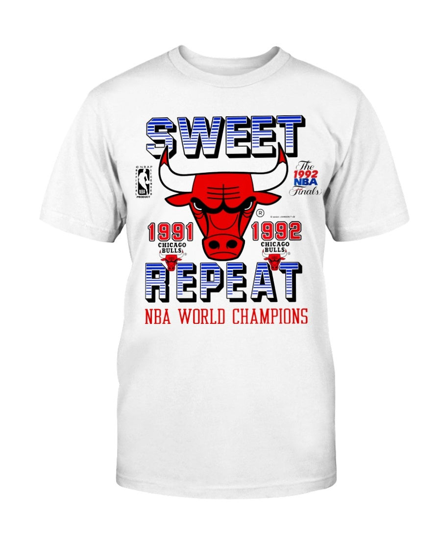 Chicago Bulls 1992 Vintage T Shirt Sweet Repeat Nba New Old Stock T Shirt 211219