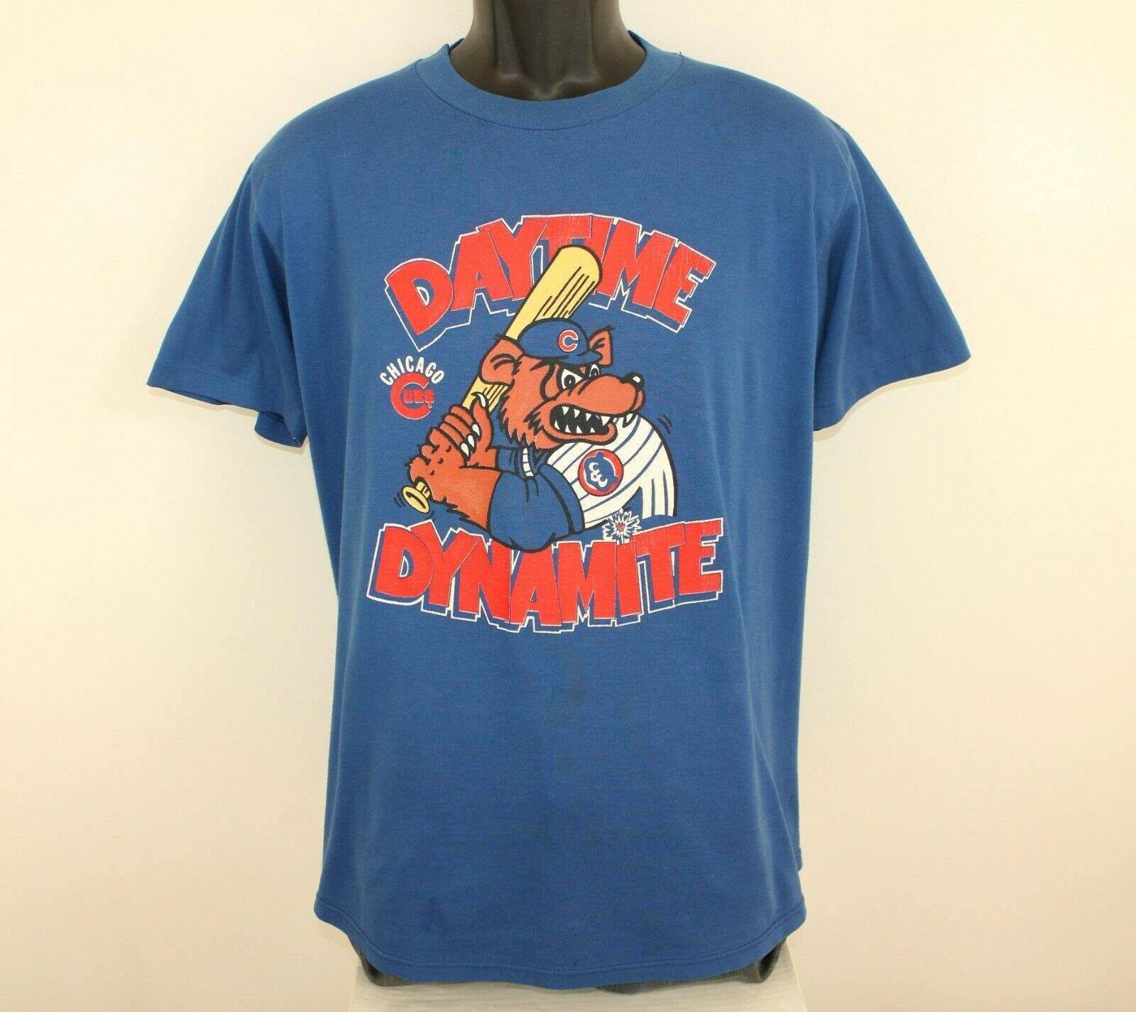 Chicago Cubs Daytime Dynamite Vintage Shirt Blue 80S Mlb Baseball Logo 7