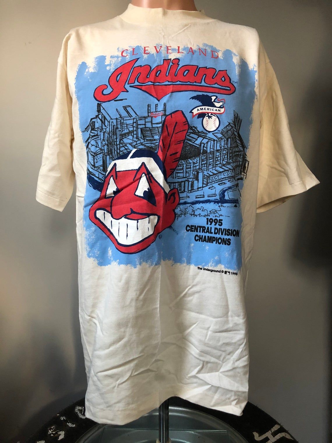 Cleveland Indians Jacobs Field 1995 Central Division Champs Vintage shirt