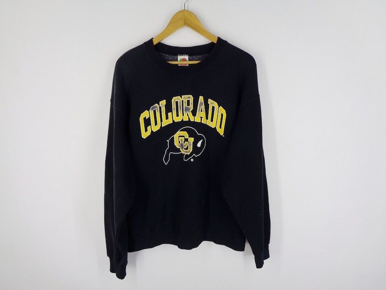 colorado buffaloes sweatshirt vintage colorado buffaloes pullover colorado buffaloes basketball sweater sweatshirt 0wf2n