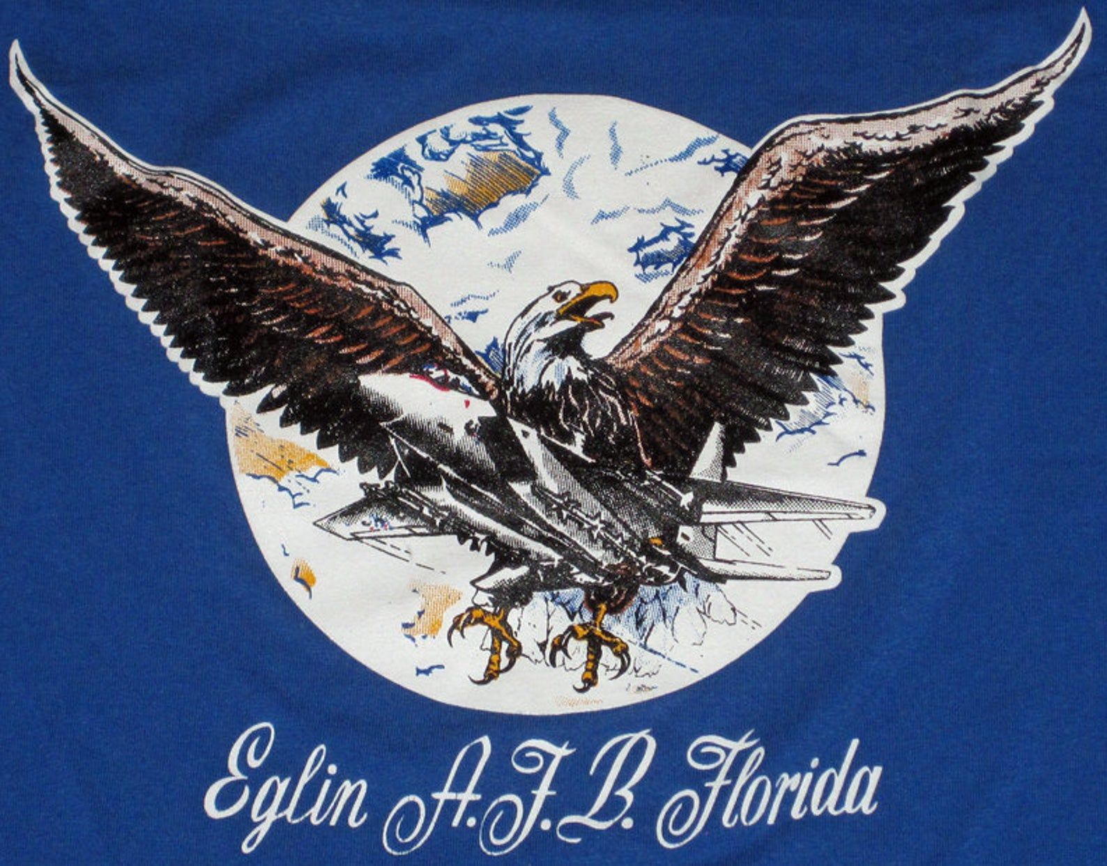 Come On Goose Buy This Shirt - Amazing And Rare 1980S Eglin Air Force Base Florida T-Shirt - 50/50 Vtg