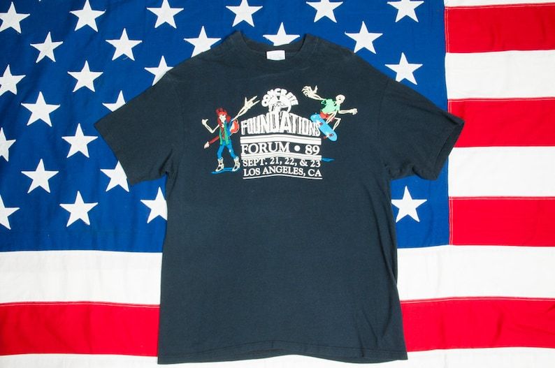 Concrete Foundations Metal Express Skeleton Skate Tshirt