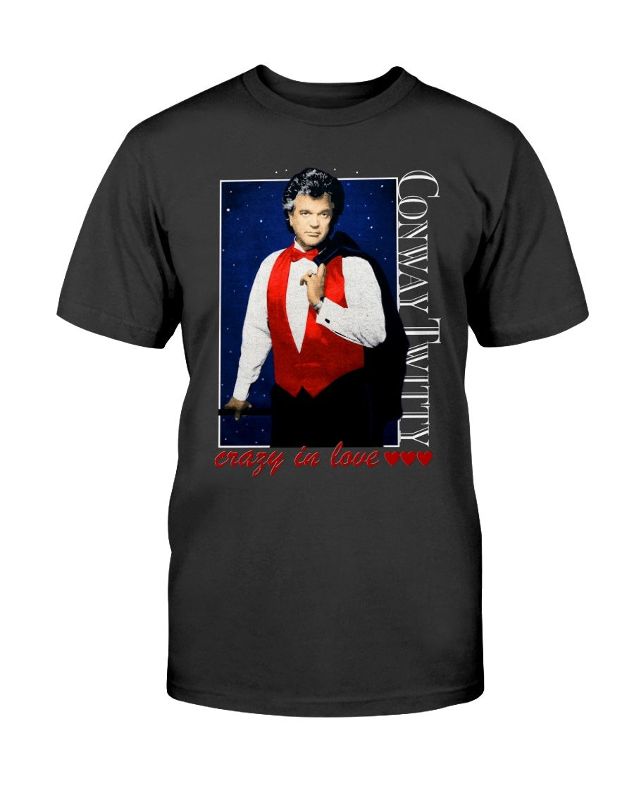 Conway Twitty Crazy In Love 1990S Vintage T Shirt 211129