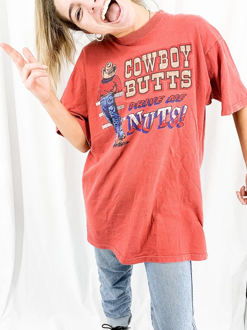 Cowboy Butts Tee Rare Design Shirt