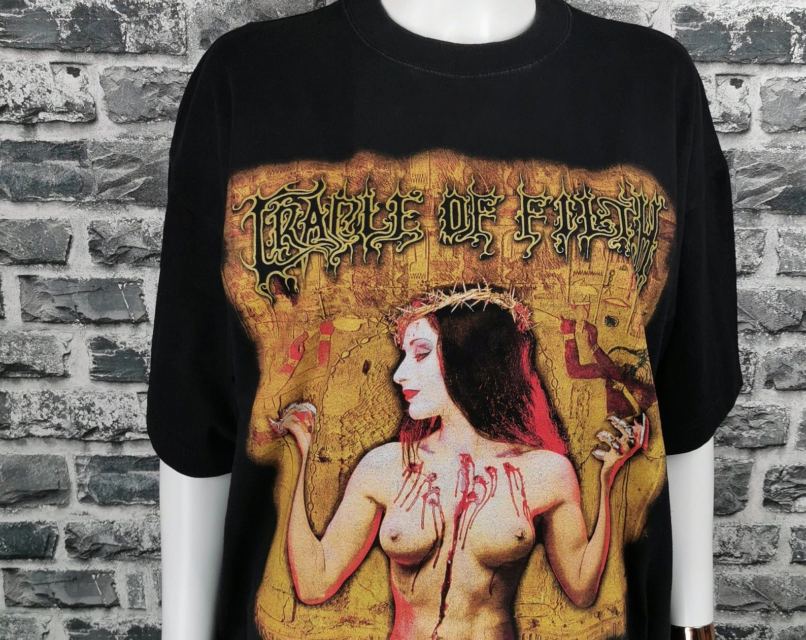 Cradle Of Filth 1998 Vintage T-Shirt Praise The Whore / Mega Rare