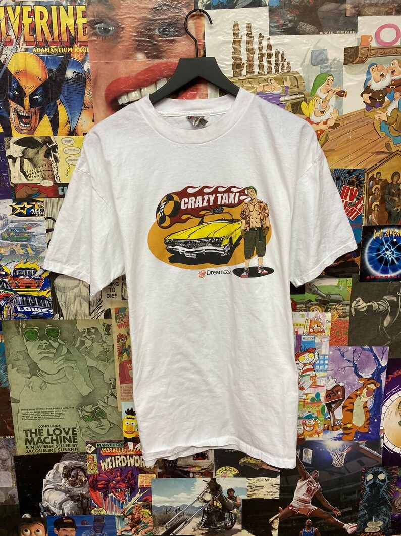 Crazy Taxi Promo Tee Rare Design Shirt crazy taxi promo tee rare design shirt h8pcq