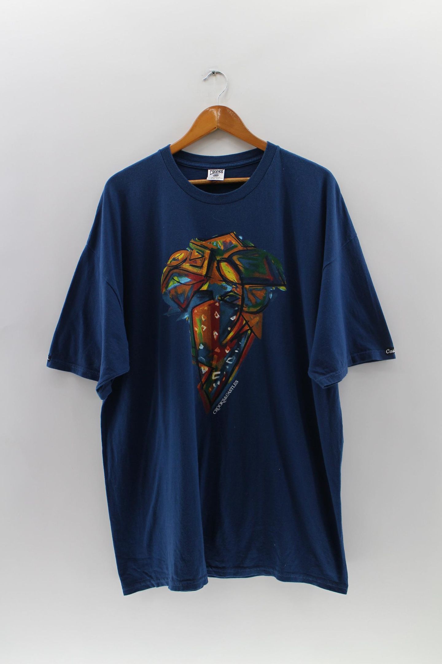 Crooks Castles Shirt Short Sleeves Unisex X Crooks Castles Blue Colour Big Logo T-Shirt S