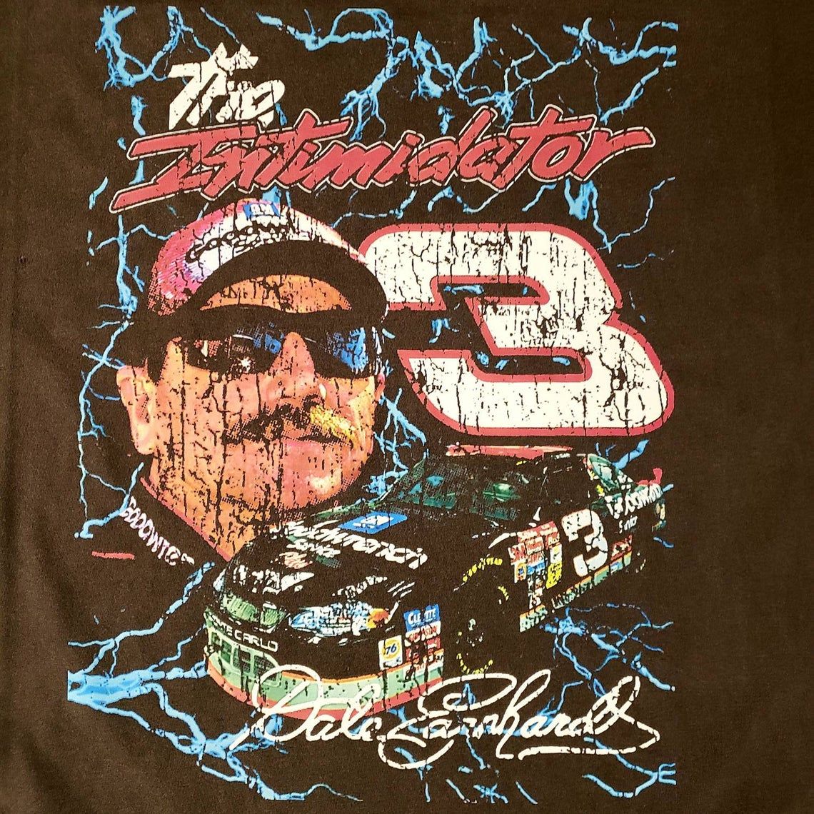 Dale Earnhardt #3 Nascar The Intimidator Goodwrench Distressed Vintage Bootleg Style Shirt