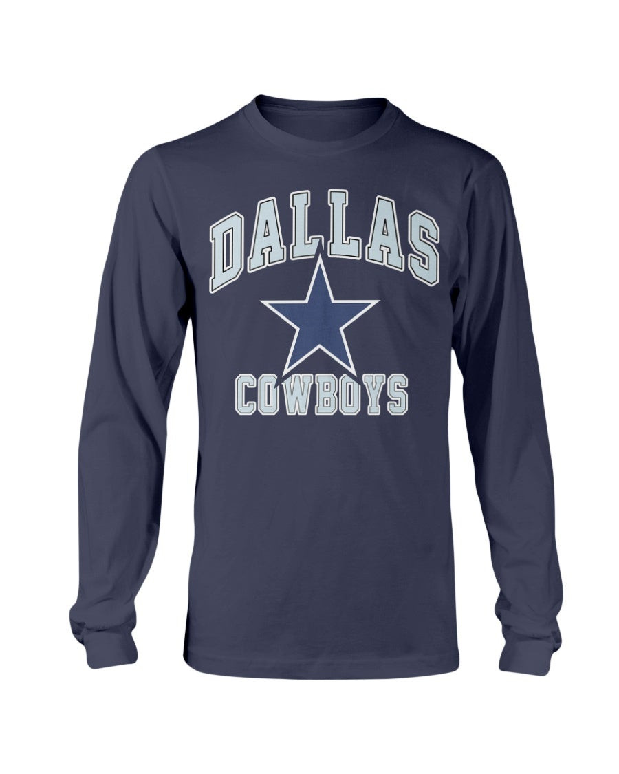 Dallas Cowboys Football Vintage Long Sleeve T Shirt 211108