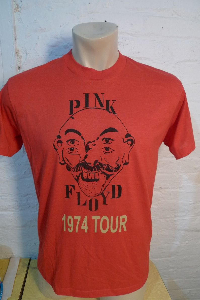 Dated 1974 Pink Floyd Shirt Deadstock Unworn Single Sided Screen Stars
