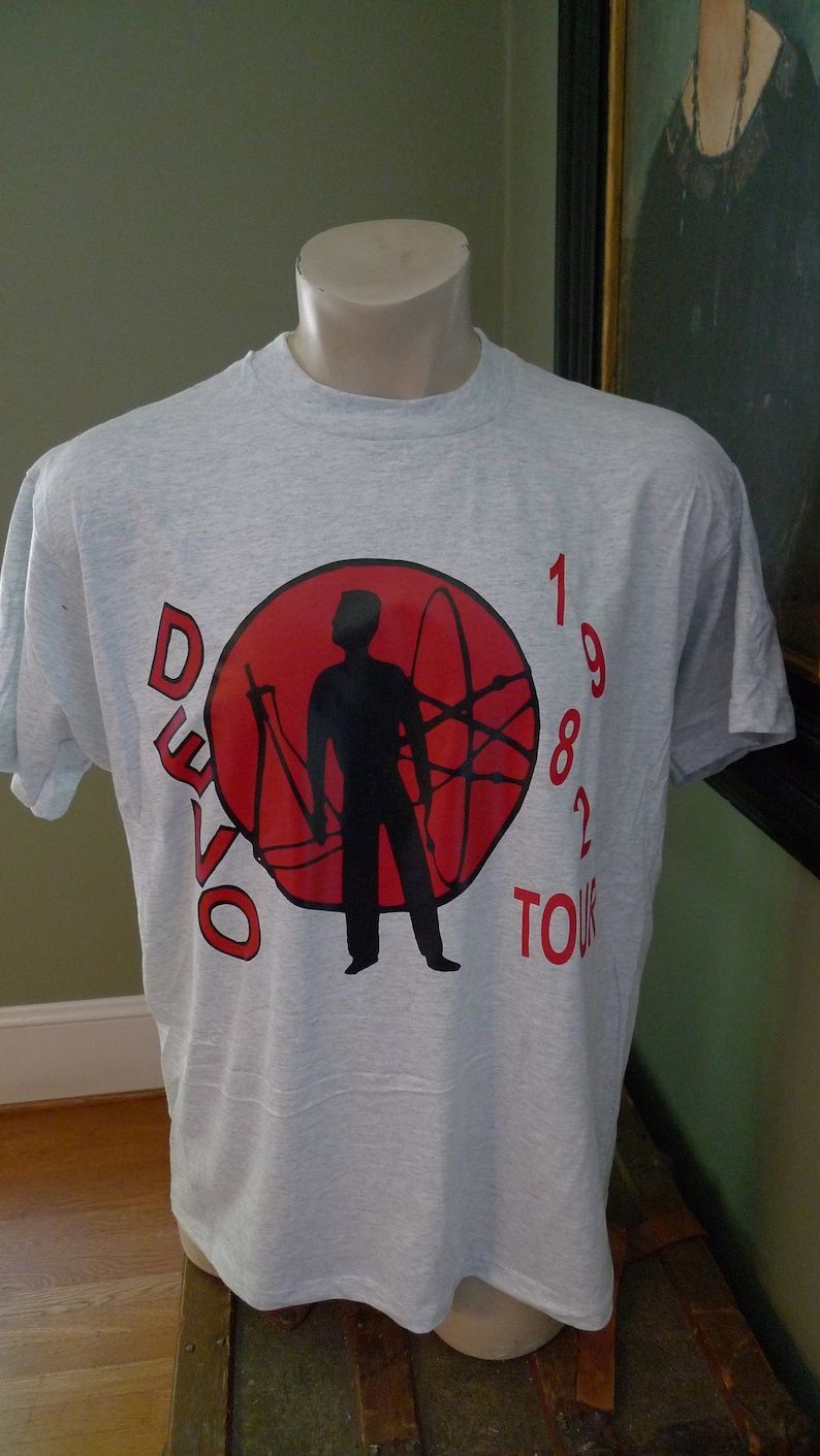 Dated 1982 Devo Shirt Single Stitched Single Sided Screen Stars C Licensed By Wild Side 1981