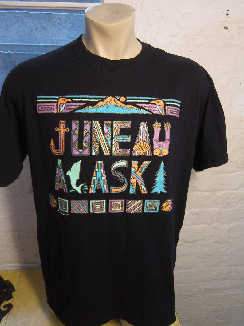 Dated 1993 Juneau Alaska Shirt Single Sided Single Stitched