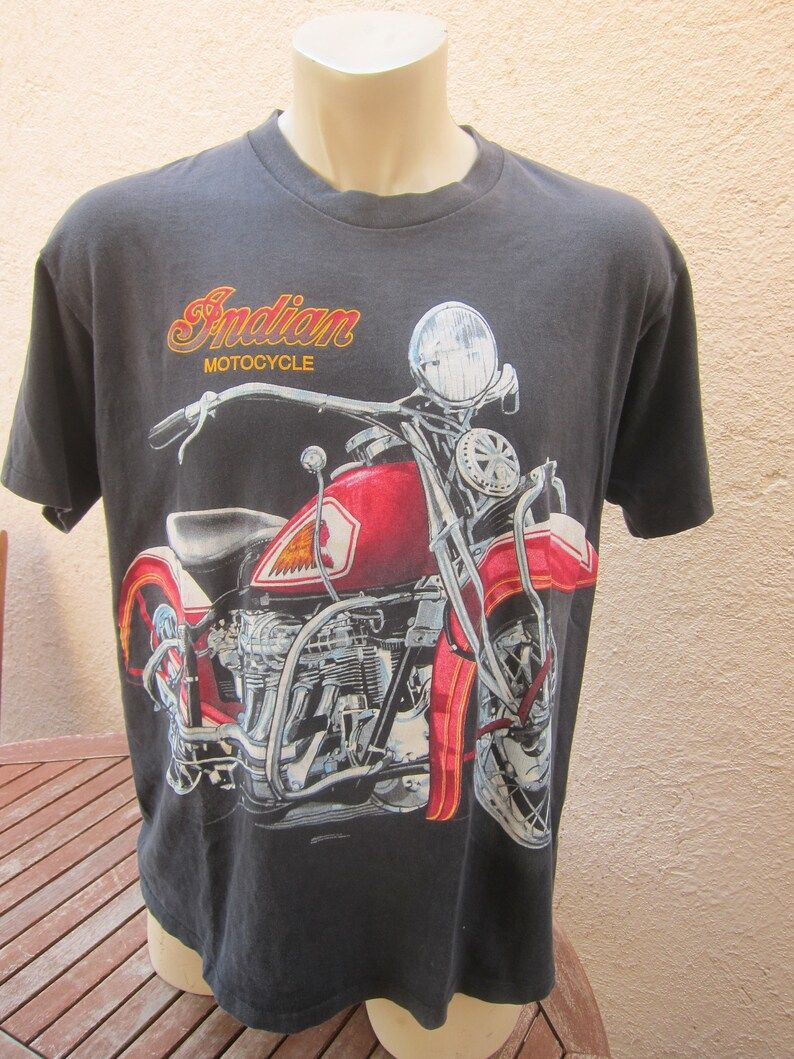 Dated 1994 Indian Motorcycle Shirt Single Sided