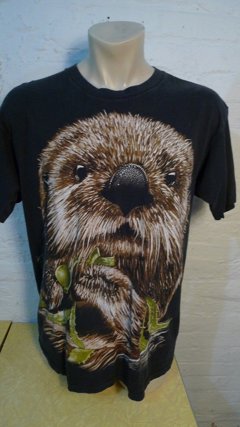 Dated Otter Shirt Single Sided Single Stitched