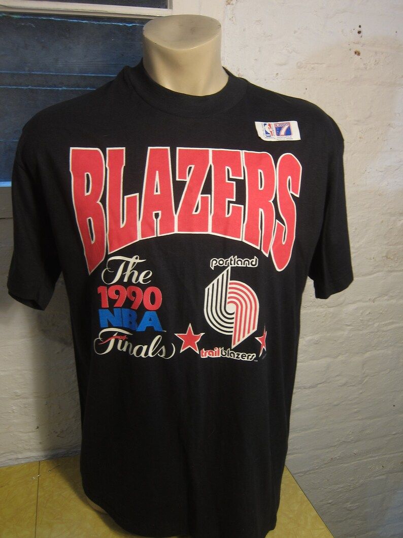 Datge 1990 Portland Trailblazers Shirt Single Sided Deadstock Still With Sticker
