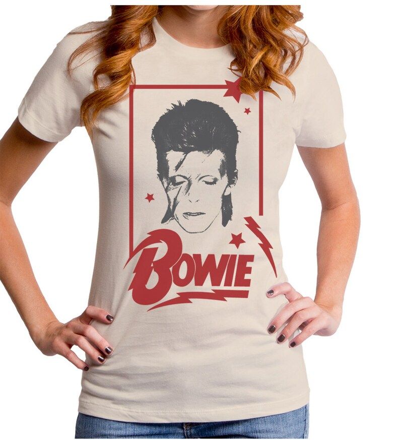 David Bowie Aladdin Frame Girls T Shirt