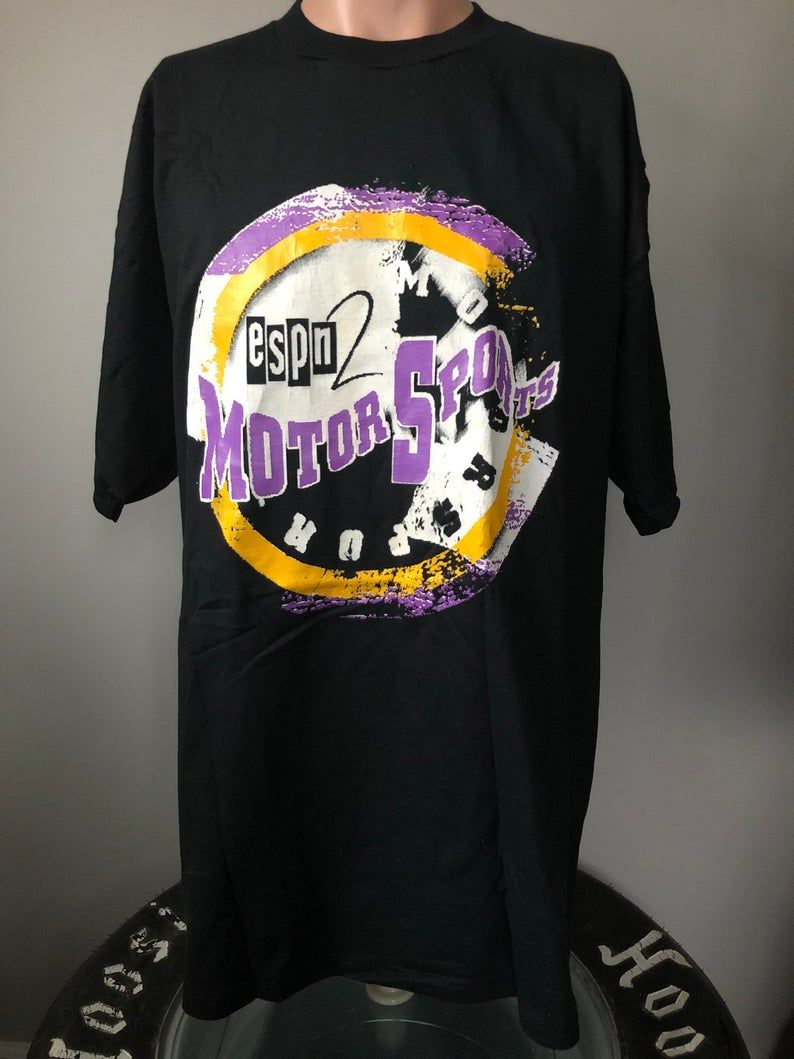 Deadstock ESPN2 Motorsports Logo Shirt